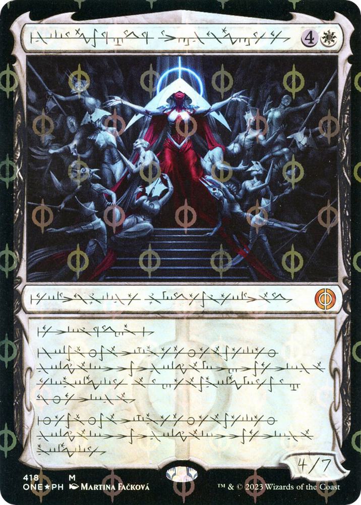 Elesh Norn, Mother of Machines (Phyrexian) (Step-and-Compleat Foil) 418 card from Phyrexia: All Will Be One