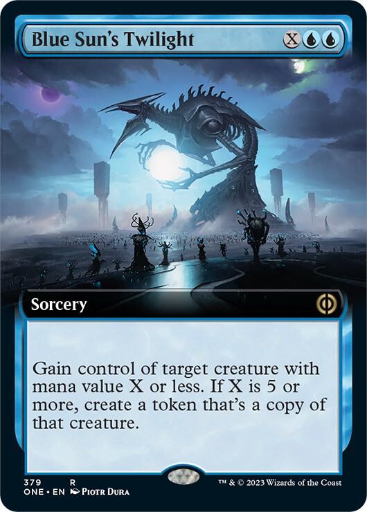 Blue Sun's Twilight (Extended Art) 379 card from Phyrexia: All Will Be One