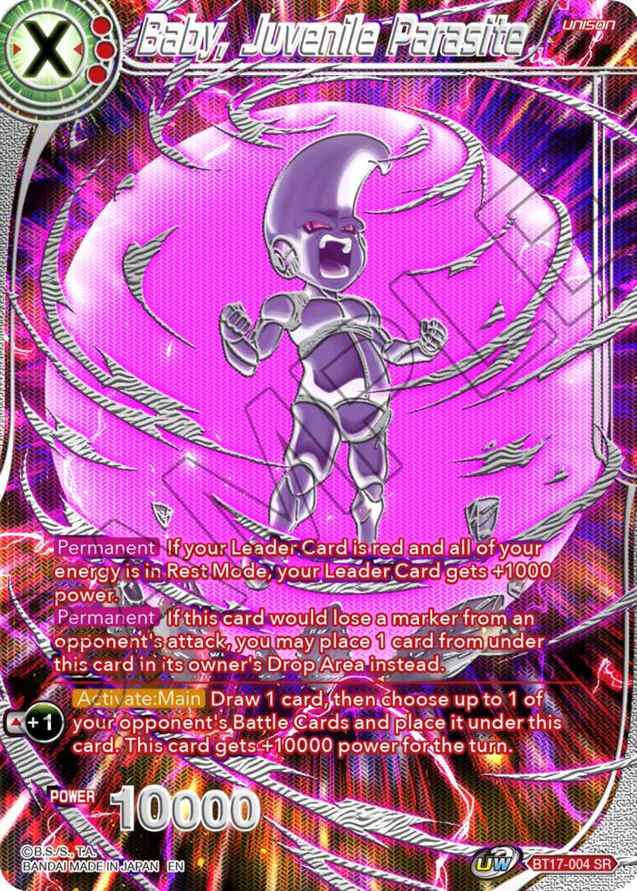 Baby, Juvenile Parasite BT17-004 card from Collector's Selection Vol. 3