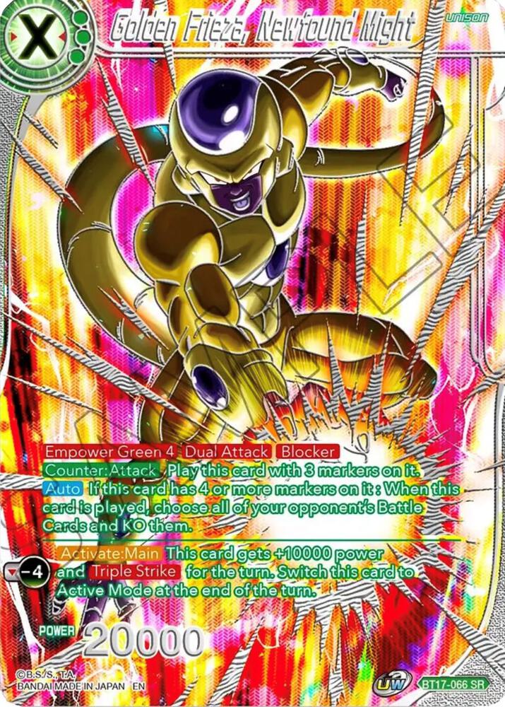 Golden Frieza, Newfound Might BT17-066 card from Collector's Selection Vol. 3