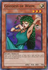 Goddess of Whim GLD4-EN008 card from Gold Series 4: Pyramids Edition