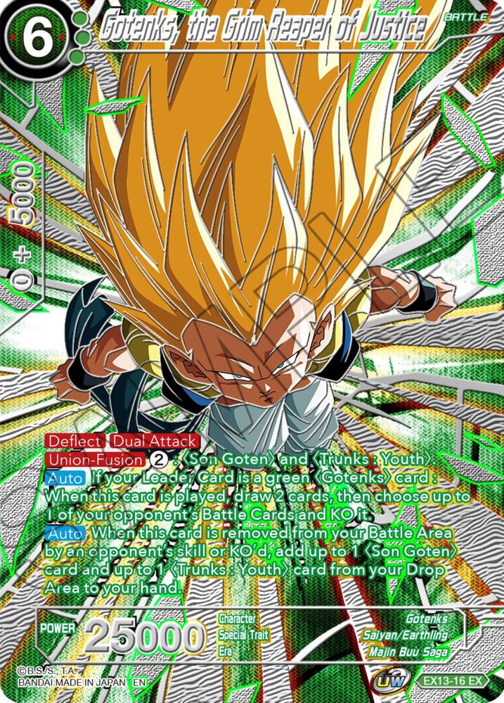 Gotenks, the Grim Reaper of Justice EX13-16 card from Collector's Selection Vol. 3