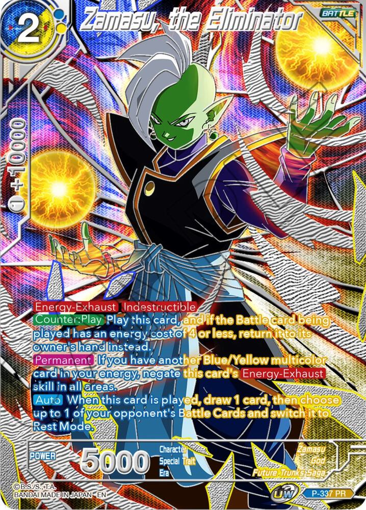 Zamasu, the Eliminator P-337 card from Collector's Selection Vol. 3