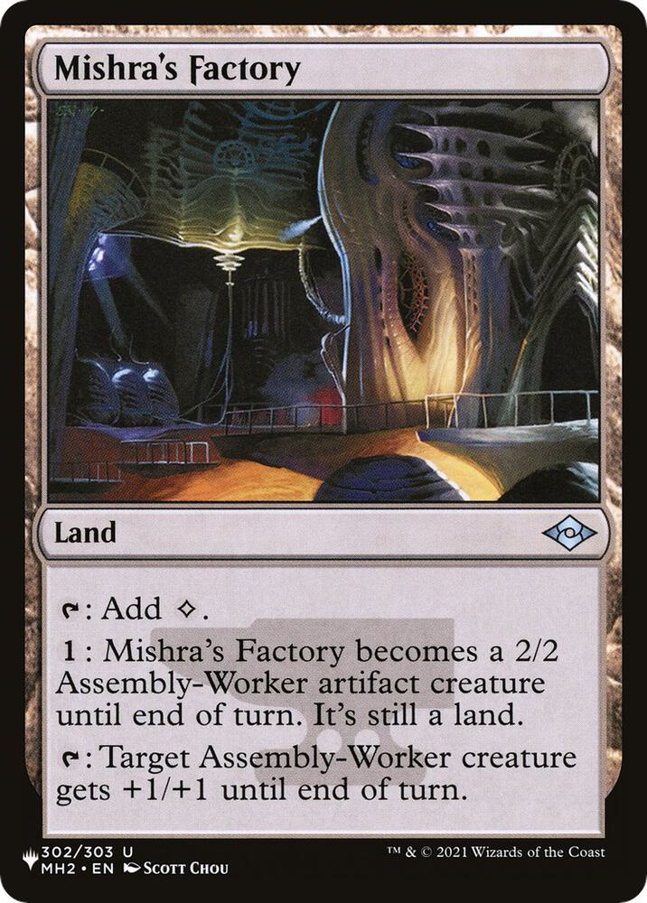 Mishra's Factory (MH2) 302/303 card from The List Reprints