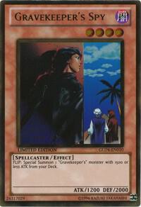 Gravekeeper's Spy GLD4-EN010 card from Gold Series 4: Pyramids Edition