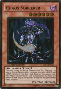 Chaos Sorcerer GLD4-EN012 card from Gold Series 4: Pyramids Edition