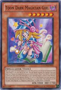 Toon Dark Magician Girl GLD4-EN015 card from Gold Series 4: Pyramids Edition