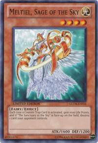Meltiel, Sage of the Sky GLD4-EN016 card from Gold Series 4: Pyramids Edition
