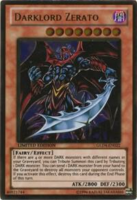 Darklord Zerato GLD4-EN022 card from Gold Series 4: Pyramids Edition