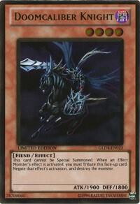 Doomcaliber Knight GLD4-EN023 card from Gold Series 4: Pyramids Edition