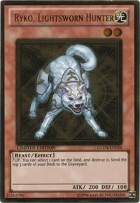 Ryko, Lightsworn Hunter GLD4-EN024 card from Gold Series 4: Pyramids Edition