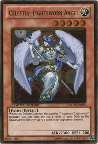 Celestia, Lightsworn Angel GLD4-EN025 card from Gold Series 4: Pyramids Edition
