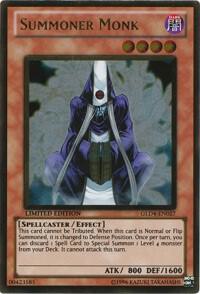 Summoner Monk GLD4-EN027 card from Gold Series 4: Pyramids Edition