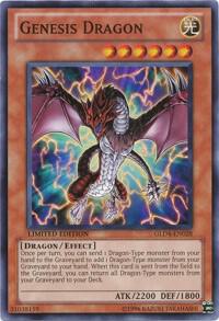 Genesis Dragon GLD4-EN028 card from Gold Series 4: Pyramids Edition
