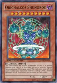 Orichalcos Shunoros GLD4-EN029 card from Gold Series 4: Pyramids Edition