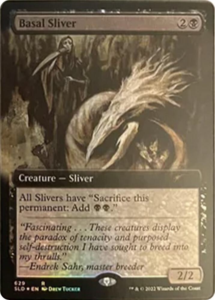 Basal Sliver (Extended Art) 629 card from Secret Lair Drop Series