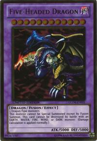 Five-Headed Dragon GLD4-EN031 card from Gold Series 4: Pyramids Edition