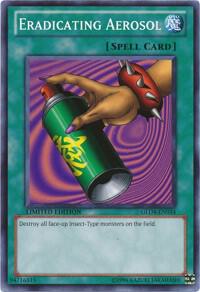 Eradicating Aerosol GLD4-EN034 card from Gold Series 4: Pyramids Edition