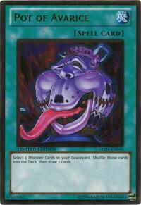 Pot of Avarice GLD4-EN040 card from Gold Series 4: Pyramids Edition