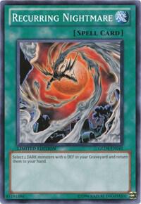 Recurring Nightmare GLD4-EN041 card from Gold Series 4: Pyramids Edition