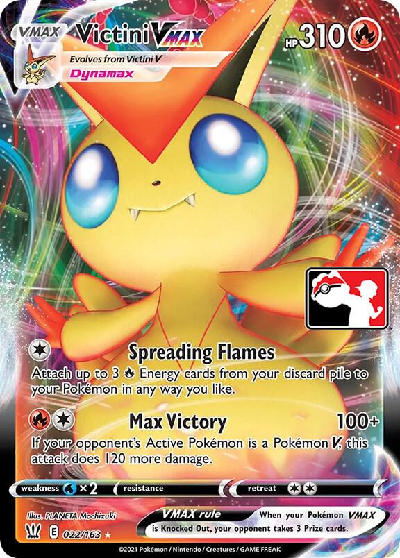 Victini VMAX 022/163 card from Prize Pack Series Cards