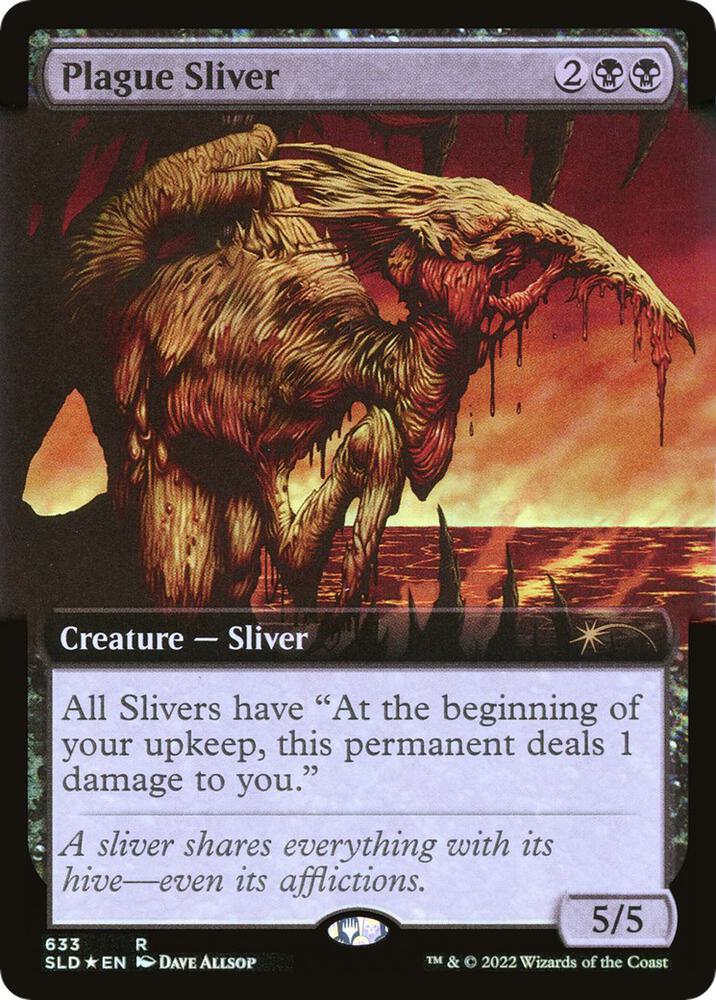 Plague Sliver (Extended Art) 633 card from Secret Lair Drop Series