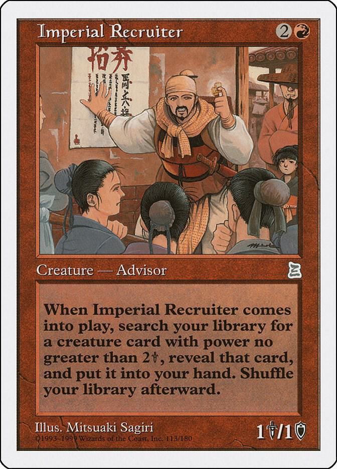 Imperial Recruiter 113 card from Portal Three Kingdoms