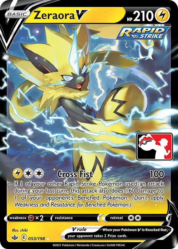 Zeraora V 053/198 card from Prize Pack Series Cards