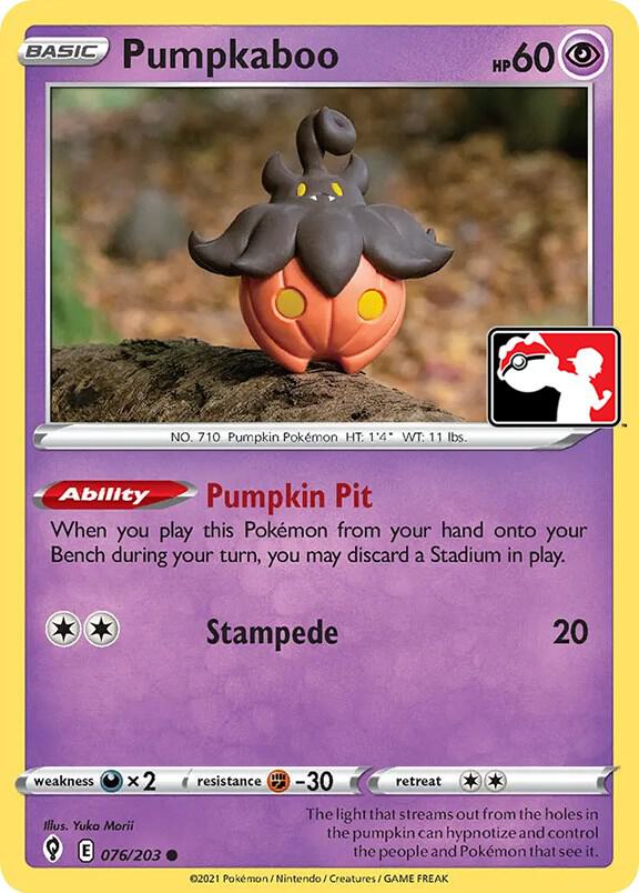 Pumpkaboo 076/203 card from Prize Pack Series Cards