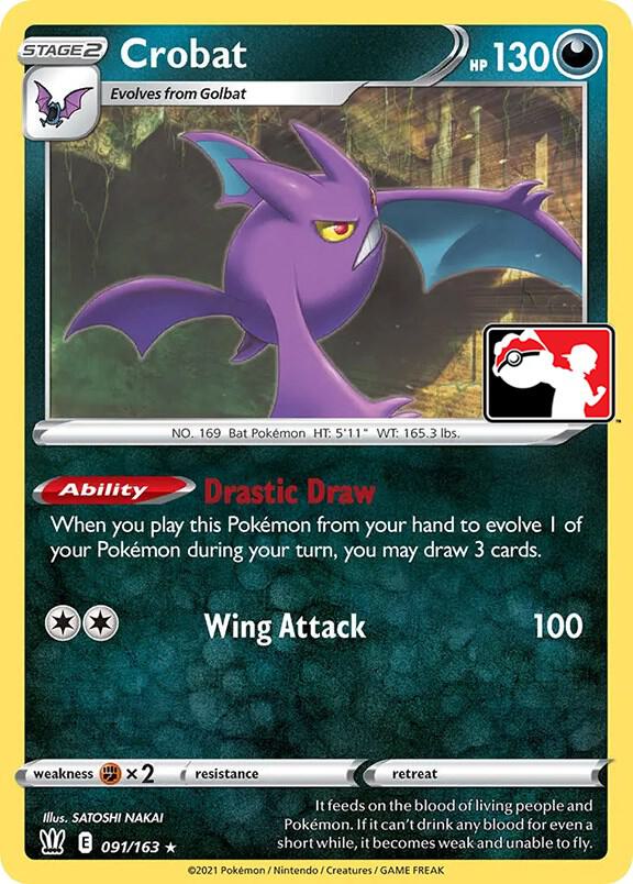 Crobat 091/163 card from Prize Pack Series Cards