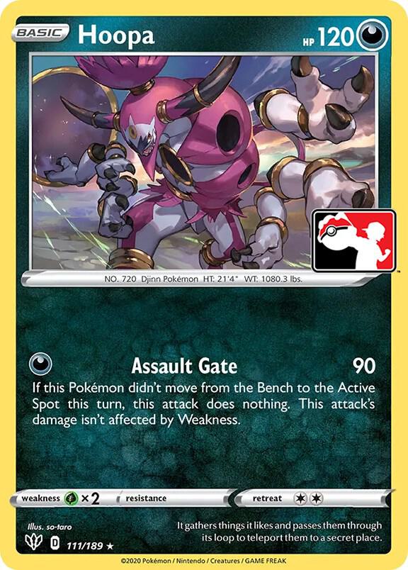 Hoopa 111/189 card from Prize Pack Series Cards