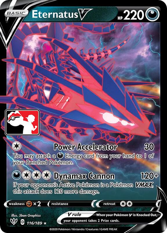 Eternatus V 116/189 card from Prize Pack Series Cards