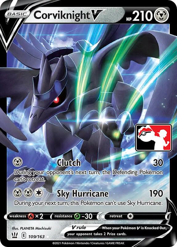 Corviknight V 109/163 card from Prize Pack Series Cards
