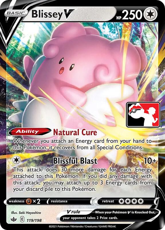Blissey V 119/198 card from Prize Pack Series Cards