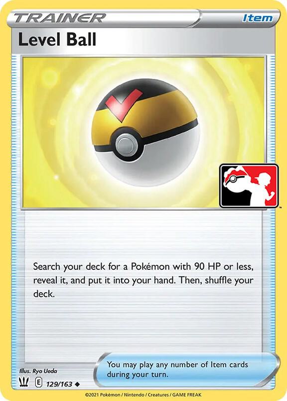 Level Ball 129/163 card from Prize Pack Series Cards