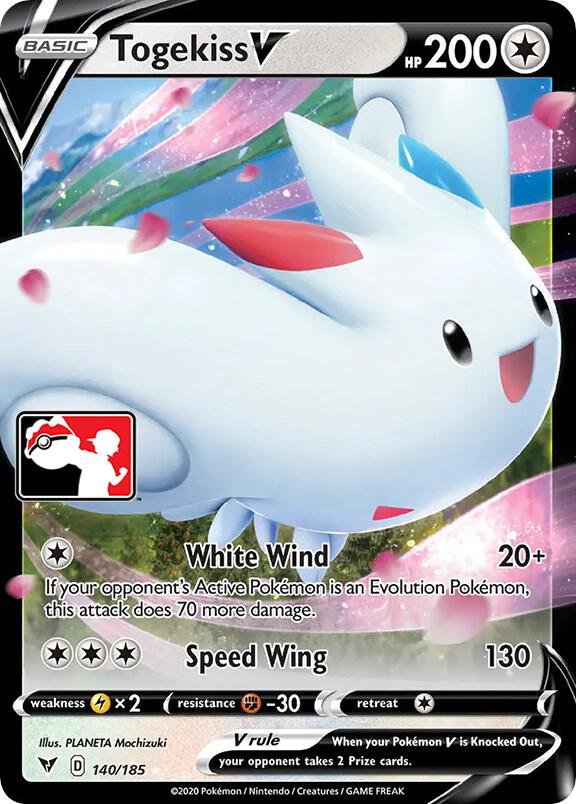 Togekiss V 140/185 card from Prize Pack Series Cards