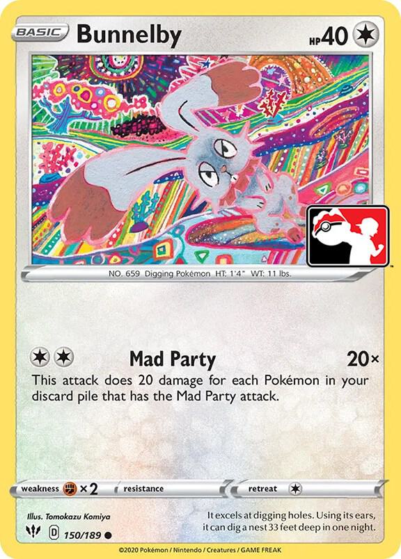 Bunnelby 150/189 card from Prize Pack Series Cards