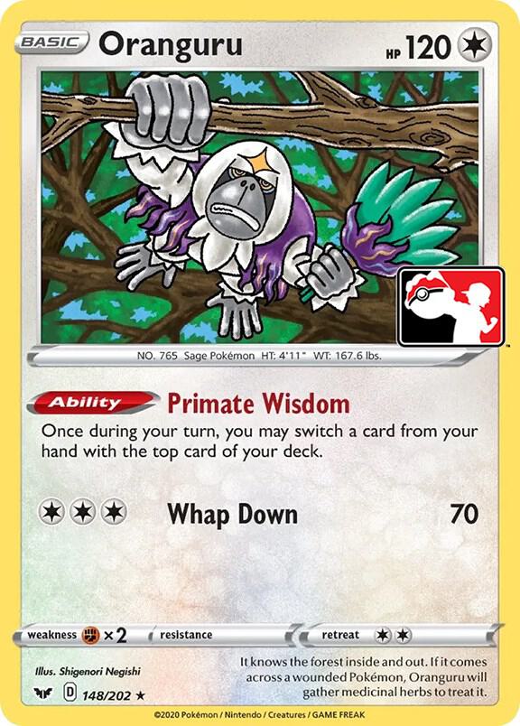 Oranguru 148/202 card from Prize Pack Series Cards