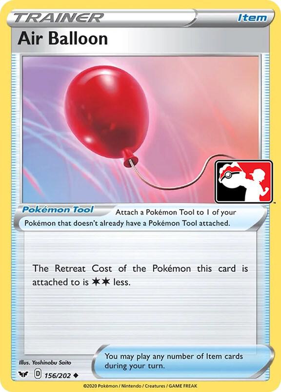Air Balloon 156/202 card from Prize Pack Series Cards