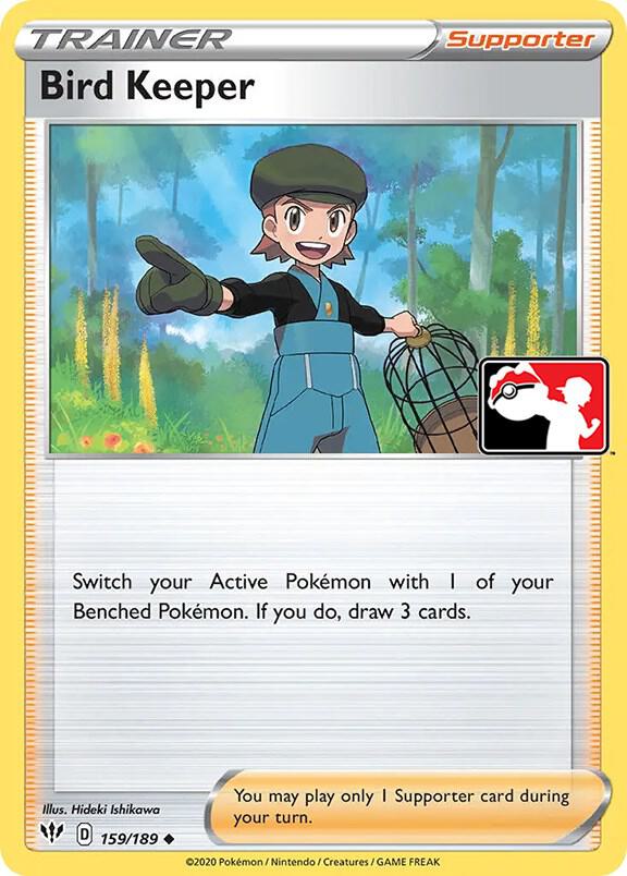 Bird Keeper 159/189 card from Prize Pack Series Cards