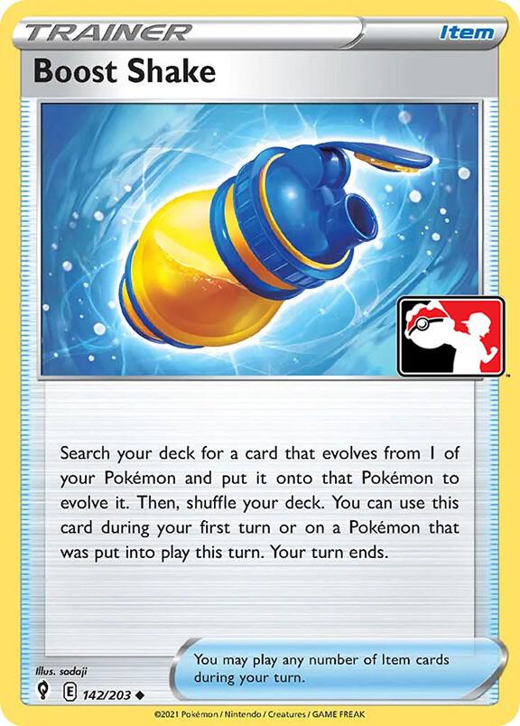 Boost Shake 142/203 card from Prize Pack Series Cards