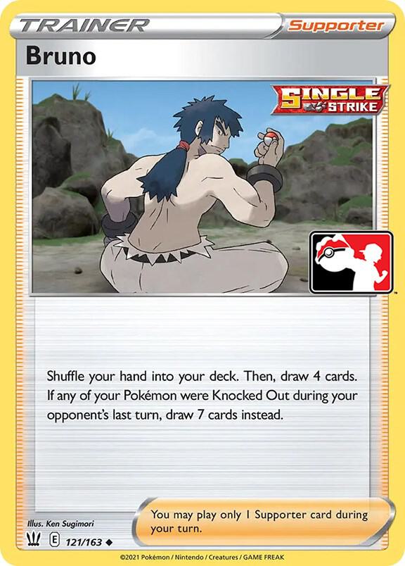 Bruno 121/163 card from Prize Pack Series Cards