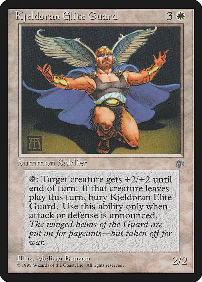 Kjeldoran Elite Guard card from Ice Age