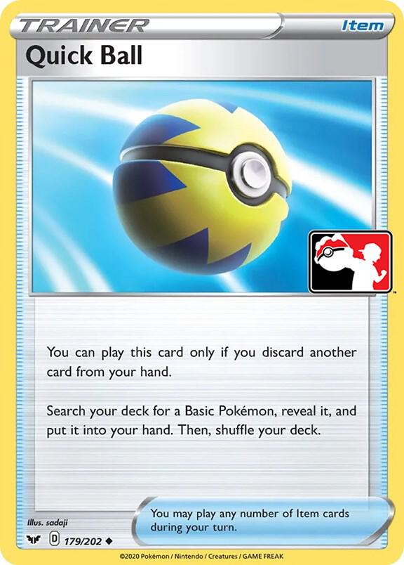 Quick Ball 179/202 card from Prize Pack Series Cards