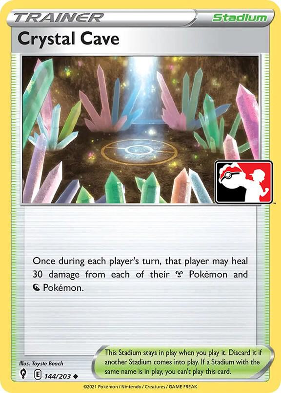 Crystal Cave 144/203 card from Prize Pack Series Cards