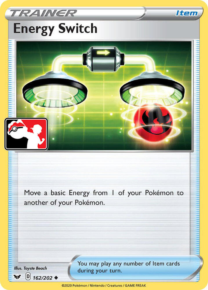 Energy Switch 162/202 card from Prize Pack Series Cards