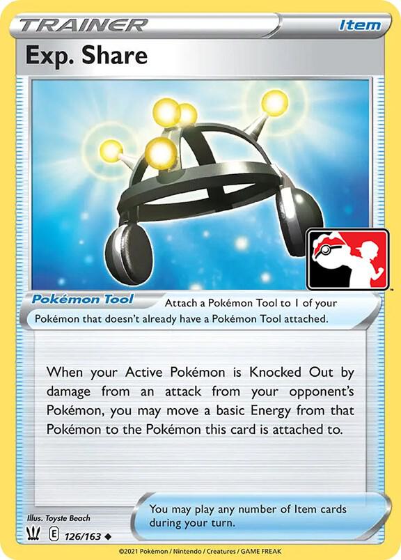Exp. Share 126/163 card from Prize Pack Series Cards
