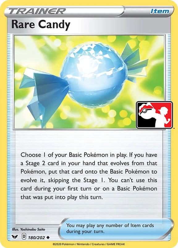 Rare Candy 180/202 card from Prize Pack Series Cards