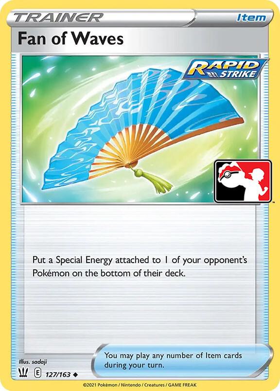 Fan of Waves 127/163 card from Prize Pack Series Cards