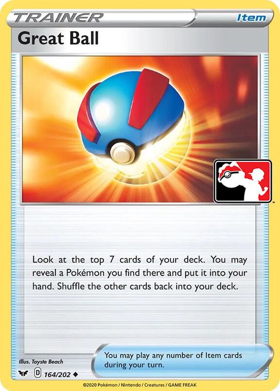 Great Ball 164/202 card from Prize Pack Series Cards